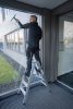 Drabina dwustronna ze stopniami R13 KRAUSE 2x7 stopnie 136176